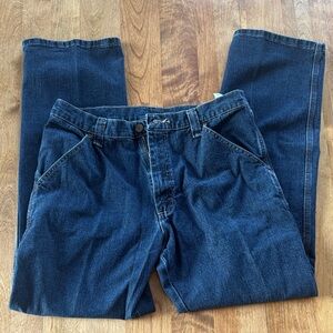 Classic Blue Denim Jeans wrangler 33x32